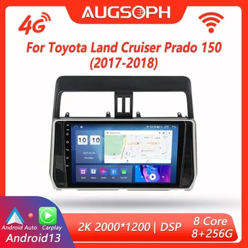 Android 13 autorádia pre Toyota Pôdy Cruiser Prado 150 2017-2018,10 palcový Multimediálny Prehrávač s 4G WiFi Auto Carplay & 2Din